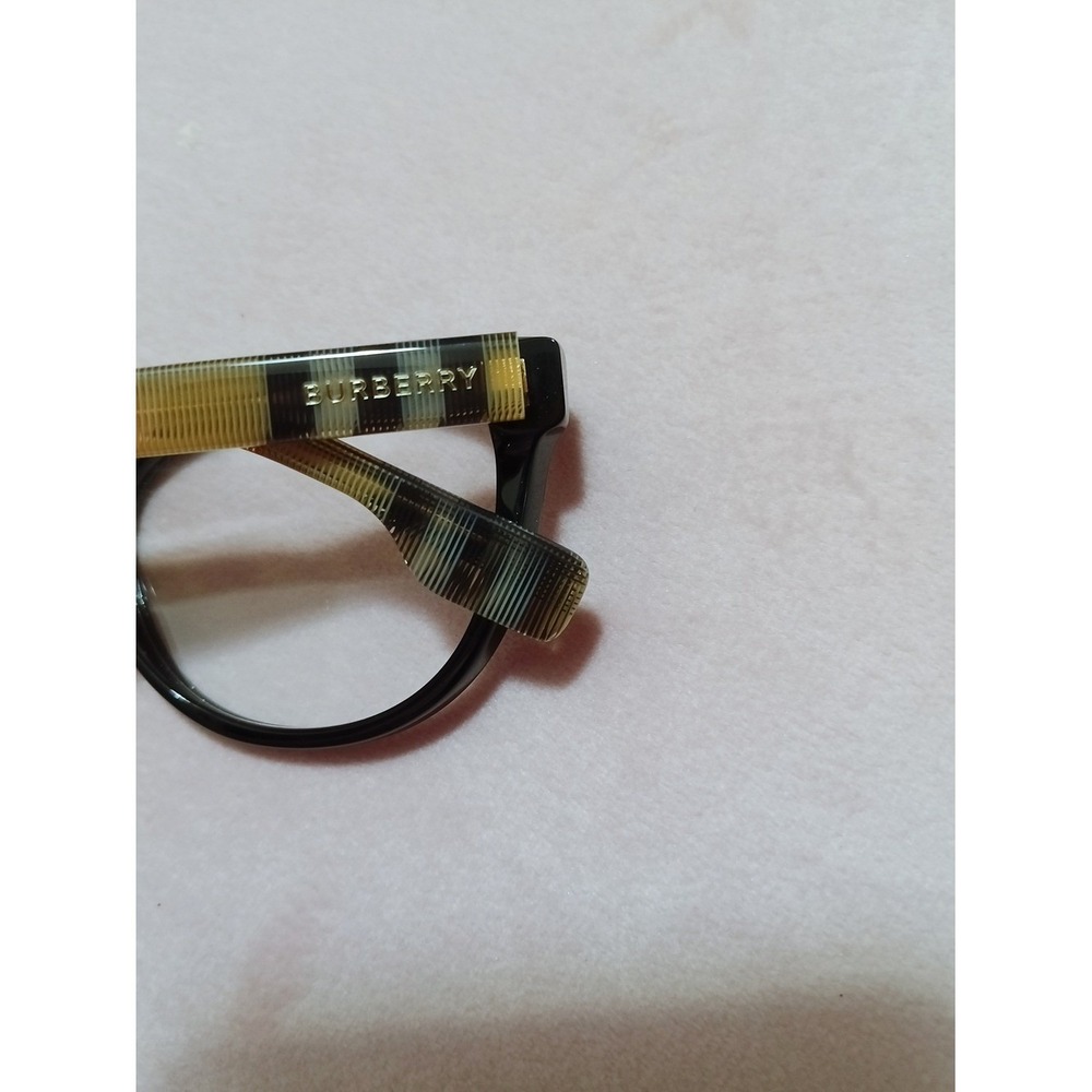 Burberry Black Frame Glasses with Signature Check Temples B 2357 - Picture 12 of 12